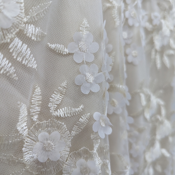 NWT LULU'S Flourishing Embroidered Lace Fit & Flare Midi Dress - Picture 5 of 10